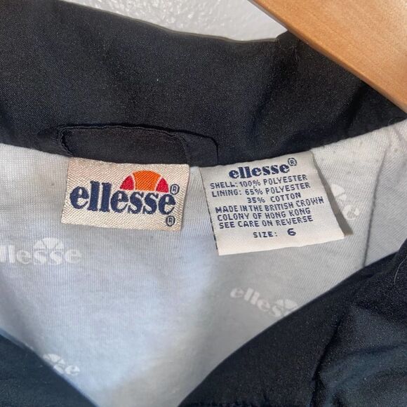 Vintage Ellesse black and white windbreaker - Picture 3 of 8